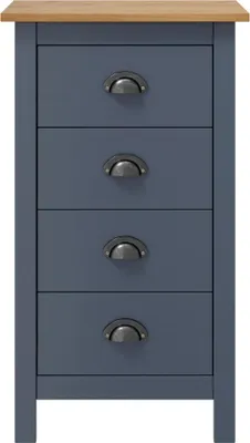Obrázek produktu pro vidaXL Příborník Hill Grey 46x35x80 cm Borovicový masiv