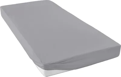 Produktbild von Hahn Haustextilien Jersey Spannbetttuch Max mit Nässeschutz 180x200 cm, granit
