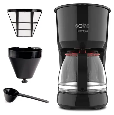 Productafbeelding van Filterkoffiezetapparaat Solac Coffee4you CF4036, 1,5 liter, 750 watt, zwart