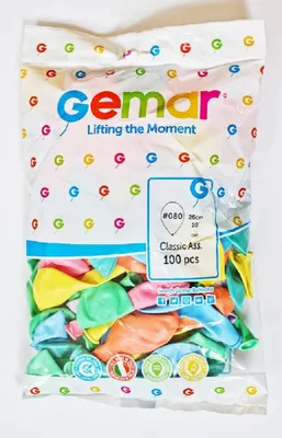 Image de Gemar ballons en latex - mélange de couleurs - macarons - 100 pcs - 26 cm