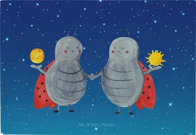Produktbild von Mr. & Mrs. Panda Servierplatte Sternzeichen Zwilling - Sternenhimmel Blau - Geschenk, Frühstücksbrett, Vesperplatte, Zwillinge, Schneidebrett Glas, Zwillingsschwester