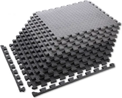 Produktbild von HMS Puzzle-Mattenset 9-teilig 180x180cm Bodenschutzmatte Fitnessmatte 12mm