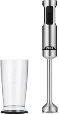 Zdjęcie produktu dla Princess 01.221235.01.650, Blender immersyjny, 0,6 l, Rozgniatacz do lodu, 1500 W, Srebrny