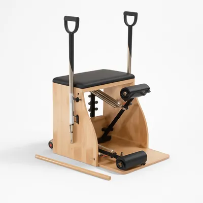 Image de PH Fitness Pilates Wunda Chair - Split-Pedal Stability Chair en bois avec poignées réglables & résistance à ressort | Core-, Kraft- & Reha-Training