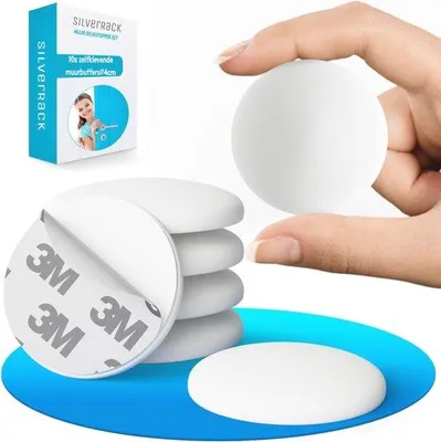 Produktbild von Selbstklebende Türstopper für Wand - Schutz vor schlagenden Türen und Kratzern - 10 Stück