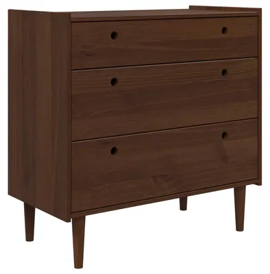 Image de Commode BILBAO, couleur brun foncé, dimensions : 90 x 45 x 89 cm