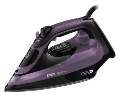 Produktbild von Braun SI 9661, Dampfbügeleisen, 2,5 m, 250 g/min, Violett, 0,33 l, 60 bar