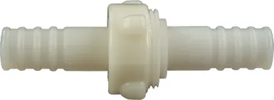 Produktbild von tecuro Schlauchverschraubung 3/3, beidseitig Ø 40 mm - Nylon weiß