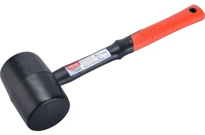 Zdjęcie produktu dla Młotek gumowy, czarny, średnica 80 mm