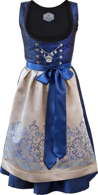 Produktbild von Edelnice Midi Dirndl 2-teilig Royalblau 36
