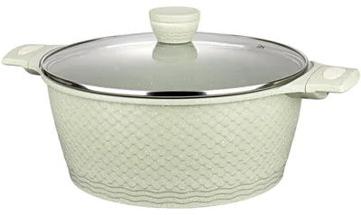 Image de Casserole de 6,6 litres / 28 cm, en aluminium avec couvercle | Fond compatible avec les plaques à induction | Sans PFAS/PFOA | Casserole pour tous types de plaques de cuisson