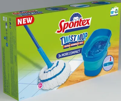 Zdjęcie produktu dla Mop obrotowy z wiadrem Sponté Ultra Compact