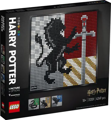 Produktbild von LEGO 31201 Art Harry Potter Hogwarts Wappen Set, DIY Puzzle für Erwachsene