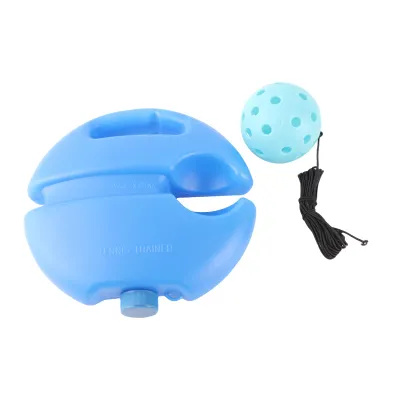 Zdjęcie produktu dla Pickleball Trainer – przenośna pomoc treningowa dla jednej osoby, wyposażona w piłkę i linkę, służąca do ćwiczenia techniki uderzeń, kontroli oraz cza