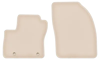 Produktbild von DURBAN Beige Velours-Fußmatten vorne für Ford C-MAX MK1 Minivan (2003-2010)