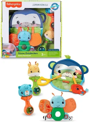 Productafbeelding van Fisher-Price Ontwikkelingsspeelgoed voor baby's, cadeauverpakking, geschikt vanaf 3 maanden.
