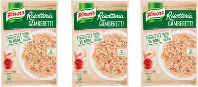 Produktbild von 3x Knorr Risotto gamberetti Reis Garnelen 175g 100% italienisch Fertiggerichte