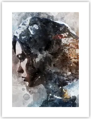 Produktbild von Poster - Poster ohne Rahmen - Frau Abstraktion - 30x40 cm - Wand Bild - Wanddeko - Wandbilder - Kunstposter - Wandposter - Bilder - Kunstdruck - Wanddekoration - Wandbild - P2XPA30x40-3956