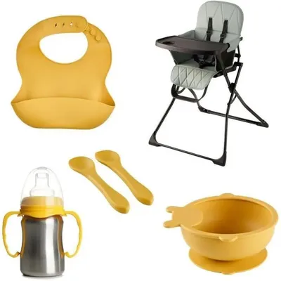 Immagine prodotto di Foldable high chair pack - THERMOBABY - HANDY - Complete and stylish meal kit