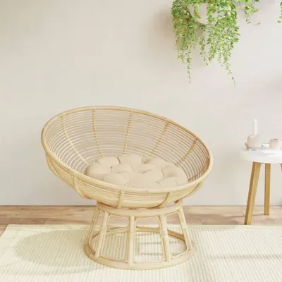 Immagine prodotto di The Living Store Cuscino rotondo beige Ø 60 x 11 cm Tessuto Oxford