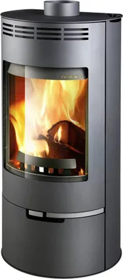 Obrázek produktu pro Kamna Thorma " Andorra " ocelově šedá - 7,5 kW - externí přívod vzduchu