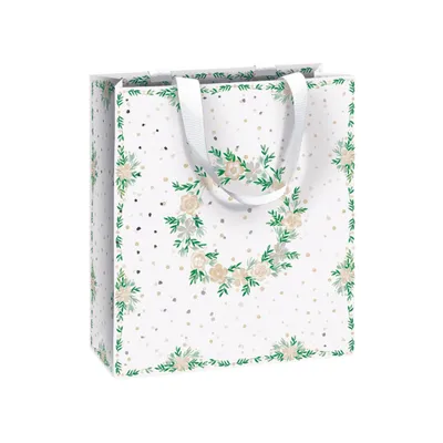 Produktbild von Geschenktasche 18x8x21cm Helene beige Packung mit 12 Stück