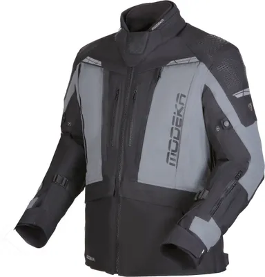 Produktbild von Modeka Hydron wasserdichte Motorrad Textiljacke, schwarz/grau, Long L