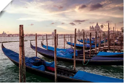 Produktbild von ARTland Poster Venedig Gondeln Größe: 30x20 cm
