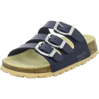 Produktbild von Superfit Jungen FUSSBETTPANTOFFEL Hausschuhe, BLAU 8000