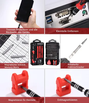 Obrázek produktu pro Sada šroubováků - Sada nářadí - Box s nářadím - Magnetické minibity