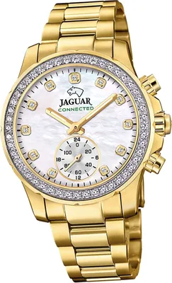 Image de Jaguar en acier inoxydable Femme Montre multifonction Sport élégant or Connected D2UJ983/1