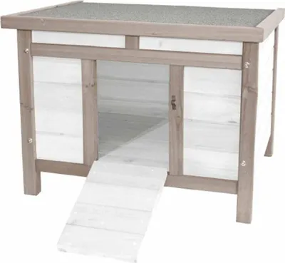 Produktbild von Duvo+ Howie Kaninchen Nagetiere Holzhaus Braun  Braun One Size