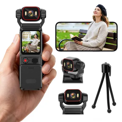 Obrázok produktu pre Akčná kamera 4K – Vlogging kamera – 6-osová stabilizácia – Batéria 3000 mAh – Širokouhlý objektív 160° – WiFi