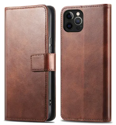 Productafbeelding van imoshion Luxe Bookcase voor de iPhone 12 / 12 Pro - Donkerbruin