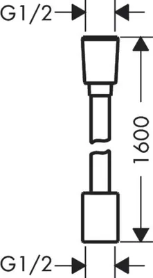 Produktbild von HANSGROHE 28260000 Textilbrauseschlauch Designflex