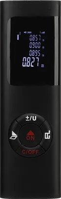 Obrázok produktu pre Elektronický diaľkomer USB dobíjateľný vysoko presný digitálny diaľkomer zabudovaný v batérii čierny