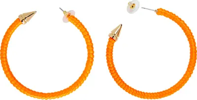 Produktbild von Orange Neon Creolen 80er 90er Disco