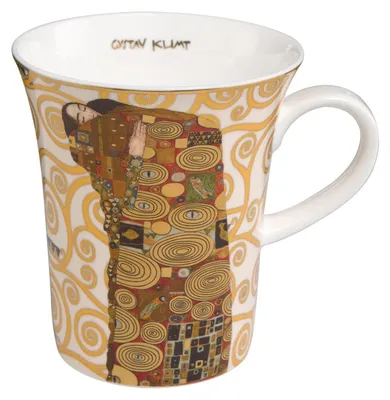 Imagen del producto de Goebel Artis Orbis, Gustav Klimt – Taza de la colección "El Cumplimiento", 13 × 10 × 11 cm