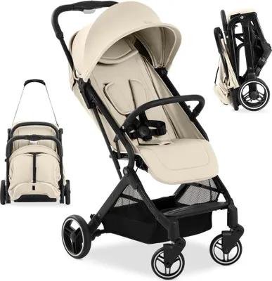 Produktbild von Hauck Travel N Care Plus, Betthimmel, Reisesystem-Kinderwagen, Unisex, Feste Räder, Faltbar, Vanillefarbe