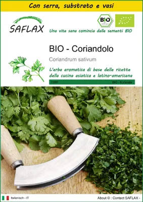 Immagine prodotto di SAFLAX Insieme di coltivazione -- Coriandolo - 150 semi - Coriandrum