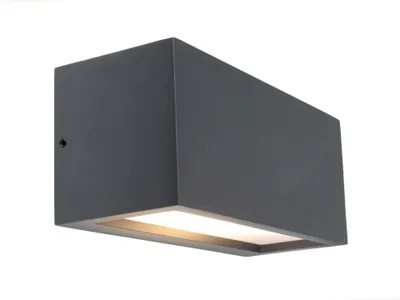 Image de Applique murale anthracite up and down Rilongo, pour lampe à économie d'énergie