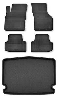 Obrázok produktu pre Vaničkové autokoberce + vaňa kufra pre: Volkswagen Golf Sportsvan 2014-2020 minivan 5 ks