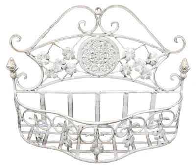 Produktbild von Wandkorb Blumenkorb Shabby Chic Hängeregal B36cm