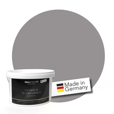 Produktbild von WALLCOVER PREMIUM Wandfarbe Geheimnisvolles Mondgrau Hochdeckend Matt 1L für 8 m
