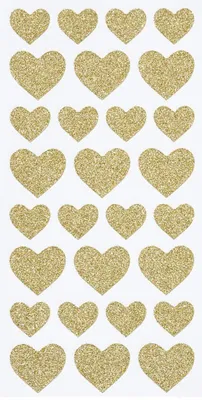 Produktbild von Edel Sticker Herz gold