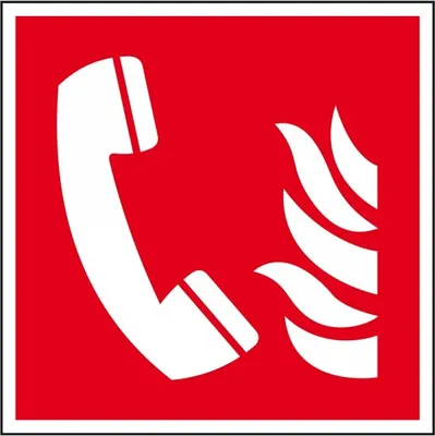 Produktbild von Dreifke® Aufkleber I Brandschutzschild Brandmeldetelefon, Folie, selbstkleben...