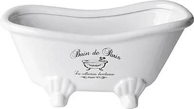 Zdjęcie produktu dla Ceramiczna miska wannowa 20x9x10cm biała