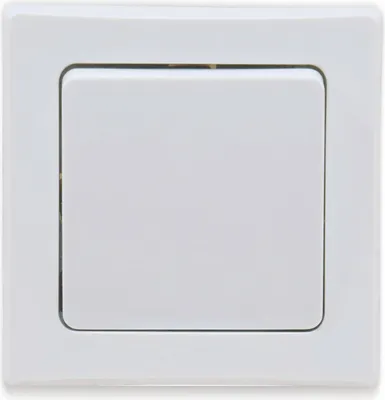 Immagine prodotto di Commutatore ChiliTec DELPHI, da incasso, bianco 250V AC / 10A, incl. cornice, connessione a morsetto