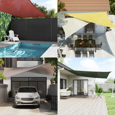 Obrázok produktu pre Plachta na tienenie Žltá a biela 2 x 3 m HDPE