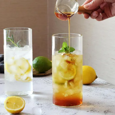 Produktbild von Trinkgläser 4 Stück 400ml Wassergläser Longdrinkgläser Set Transparent Rund